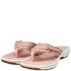 CLARKS WOMENS FLAT STRAP SANDAL - DUSTY ROSE